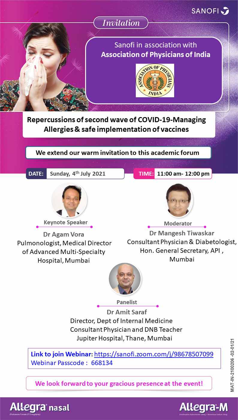 Repercussions of second wave of COVID-19-Managing Allergies & safe implementation of vaccines